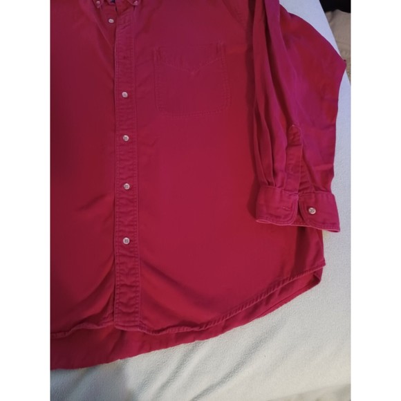 VTG Madison Trader Washed Cotton Mens XL Long Sleeve Button Down Shirt Heavy - Picture 5 of 11